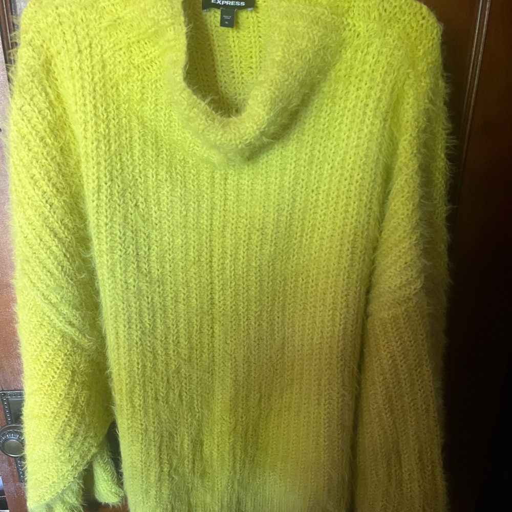 Express Bright Green Sweater